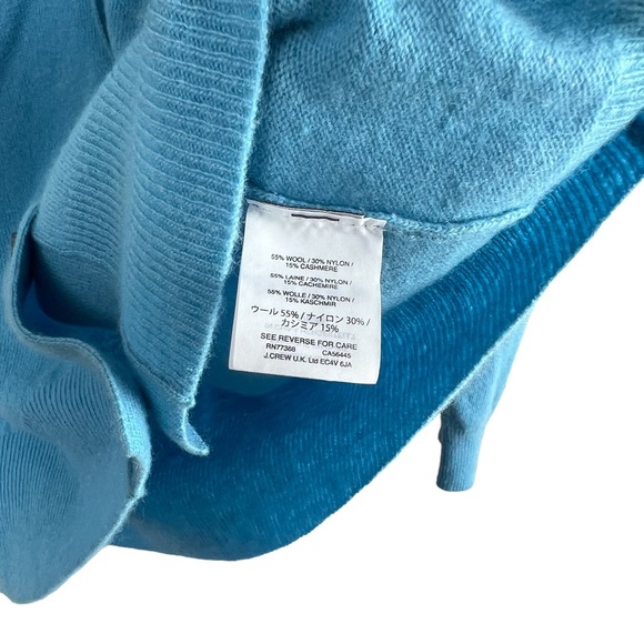 J Crew Womens Button Down Cardigan Wool Cashmere Soft Size L - Picture 5 of 6